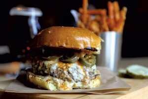 Jalapeño Burger at Cornerstone, Northfield, VT
