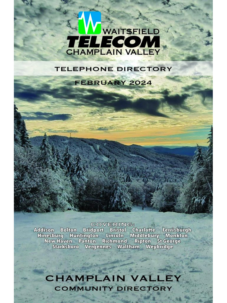 Champlain Valley telephone directory